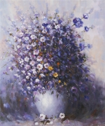 moderný obraz, fialové kvety, obraz do bytu na stenu
